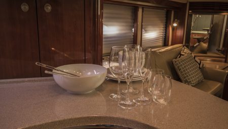 Glassware and Kitchen - Pacific 52 Cruiser